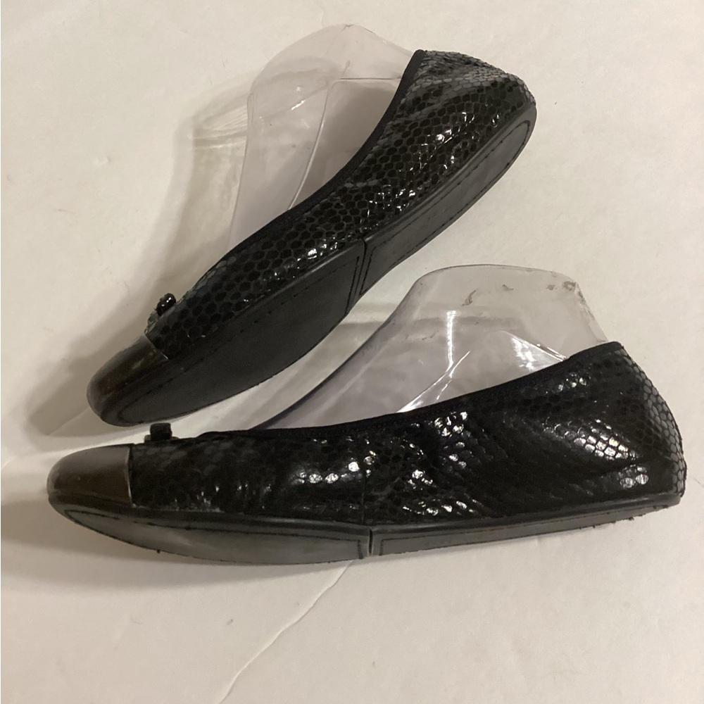 Diana Von Furstenberg Ballet Flats Snakeprint Size 7 M - Picture 4 of 6
